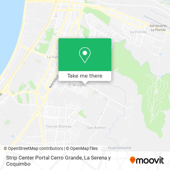 Mapa de Strip Center Portal Cerro Grande
