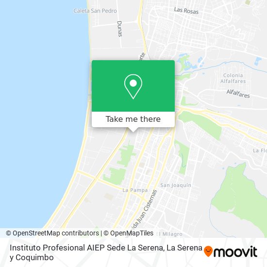 Mapa de Instituto Profesional AIEP Sede La Serena