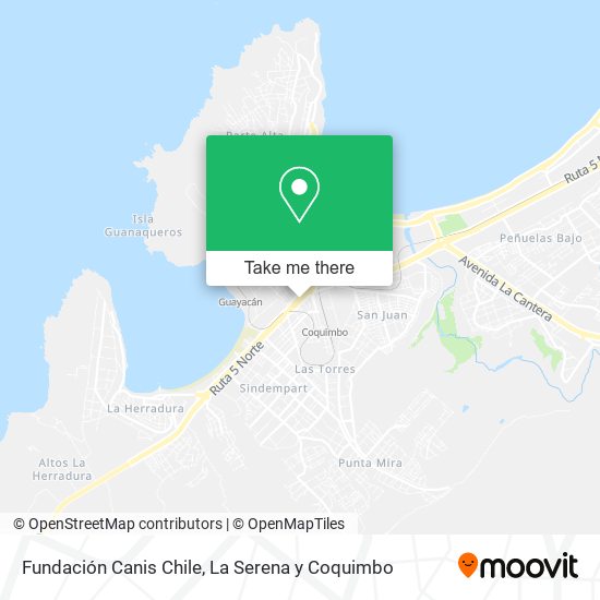 Fundación Canis Chile map