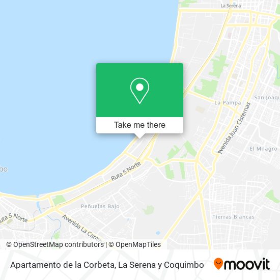 Apartamento de la Corbeta map