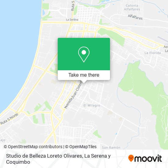 Studio de Belleza Loreto Olivares map