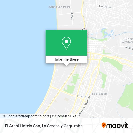 El Árbol Hotels Spa map
