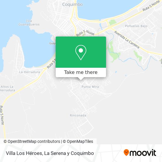 Mapa de Villa Los Héroes