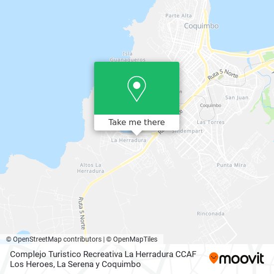 Complejo Turistico Recreativa La Herradura CCAF Los Heroes map