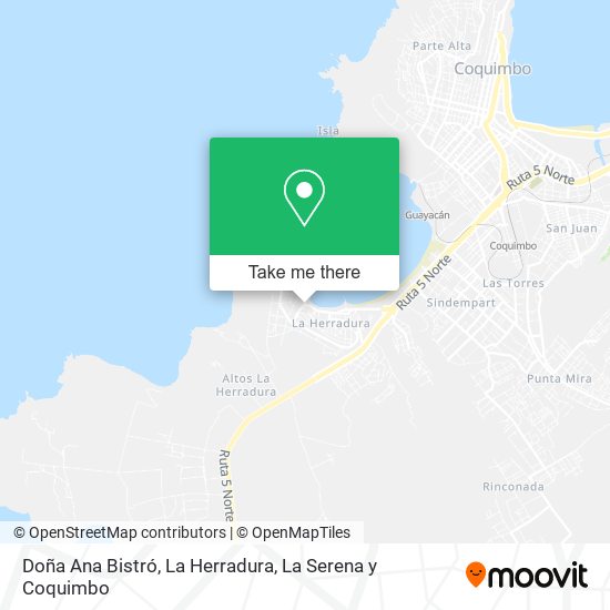 Mapa de Doña Ana Bistró, La Herradura