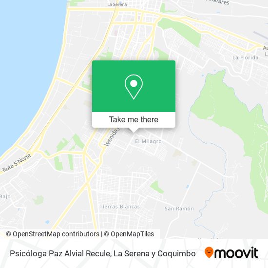 Psicóloga Paz Alvial Recule map