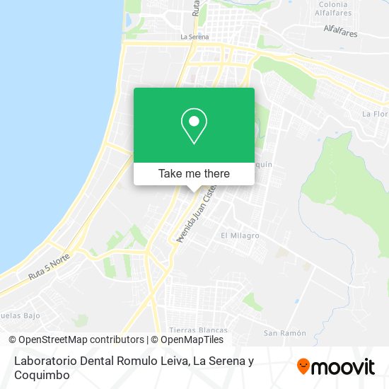 Mapa de Laboratorio Dental Romulo Leiva