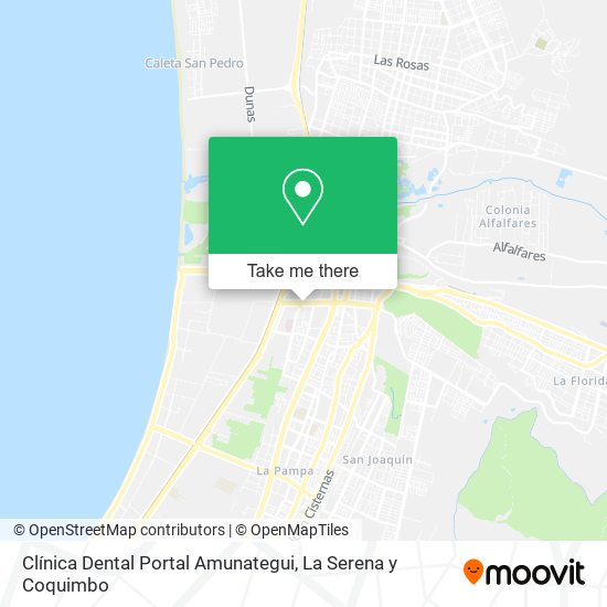 Mapa de Clínica Dental Portal Amunategui