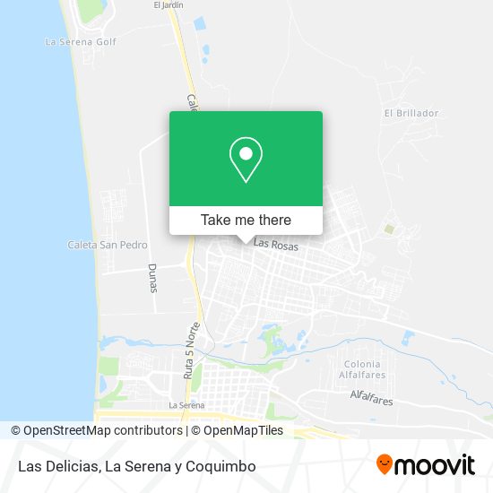 Las Delicias map