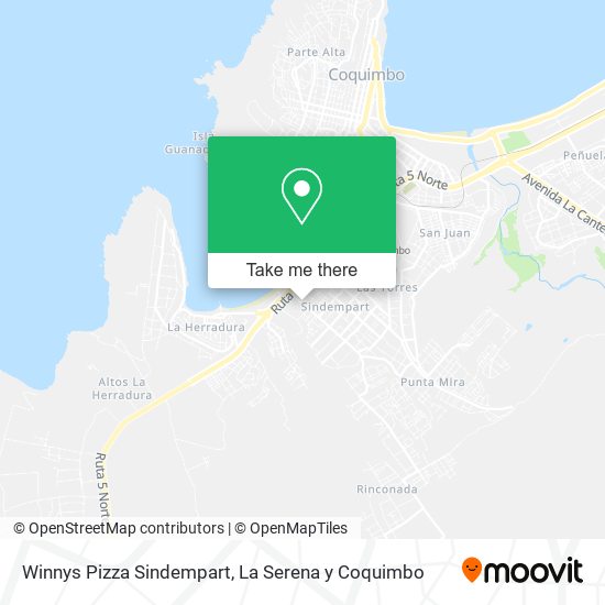 Winnys Pizza Sindempart map