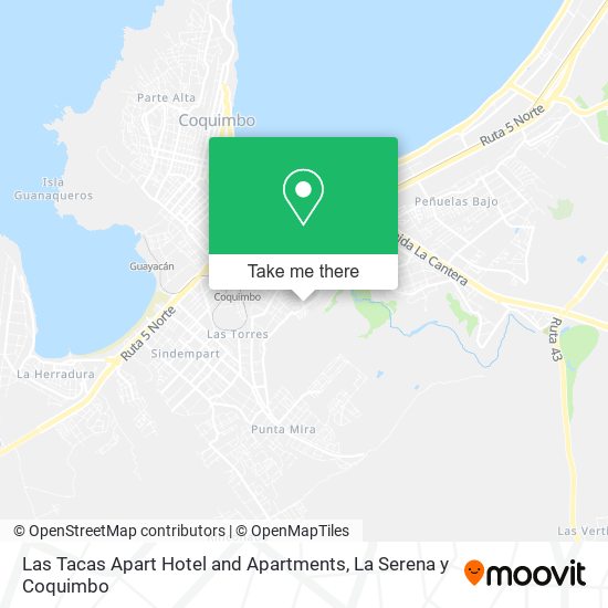 Las Tacas Apart Hotel and Apartments map