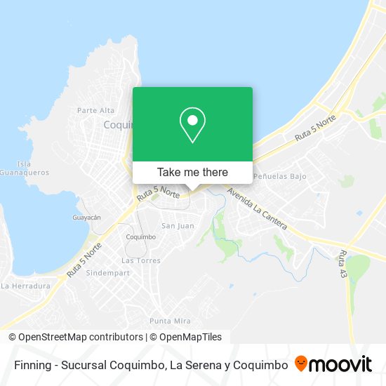 Finning - Sucursal Coquimbo map