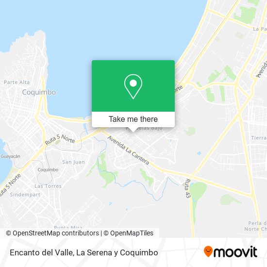 Encanto del Valle map