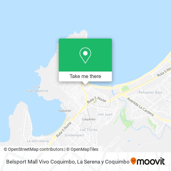 Mapa de Belsport Mall Vivo Coquimbo