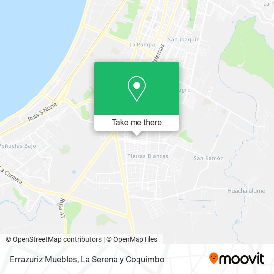 Mapa de Errazuriz Muebles