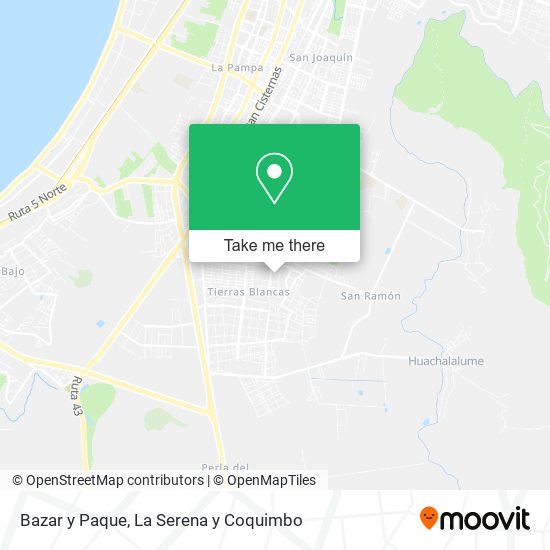 Mapa de Bazar y Paque