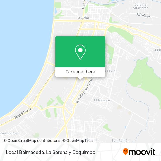 Mapa de Local Balmaceda