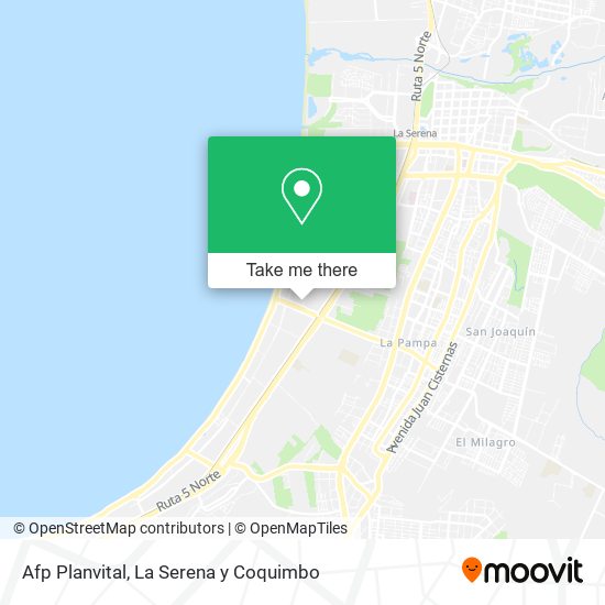 Mapa de Afp Planvital