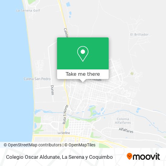 Colegio Oscar Aldunate map