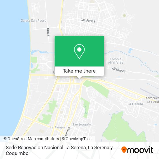 Sede Renovación Nacional La Serena map