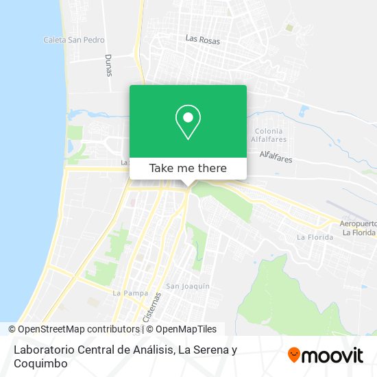 Laboratorio Central de Análisis map