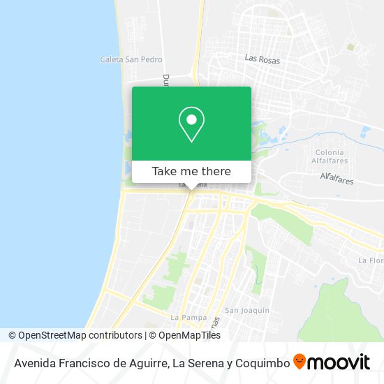 Mapa de Avenida Francisco de Aguirre