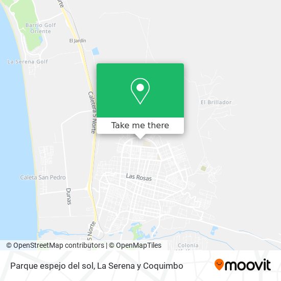Parque espejo del sol map