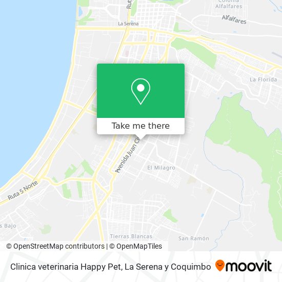 Mapa de Clinica veterinaria Happy Pet