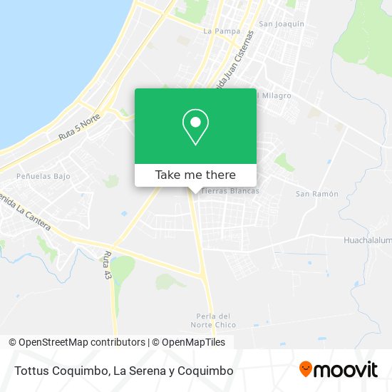 Tottus Coquimbo map