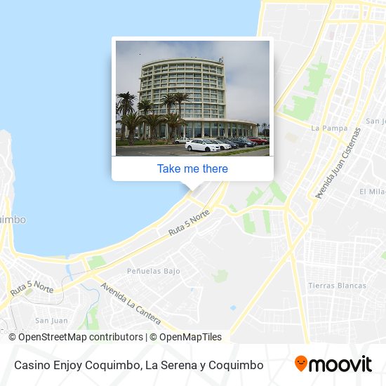 Mapa de Casino Enjoy Coquimbo