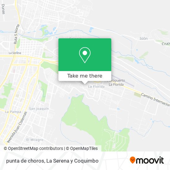 punta de choros map