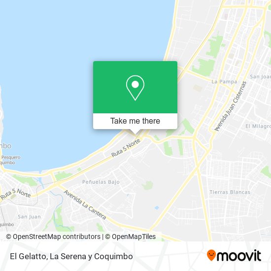El Gelatto map