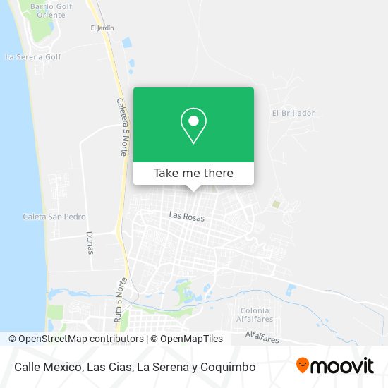 Mapa de Calle Mexico, Las Cias