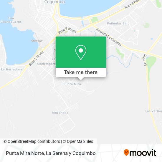 Punta Mira Norte map