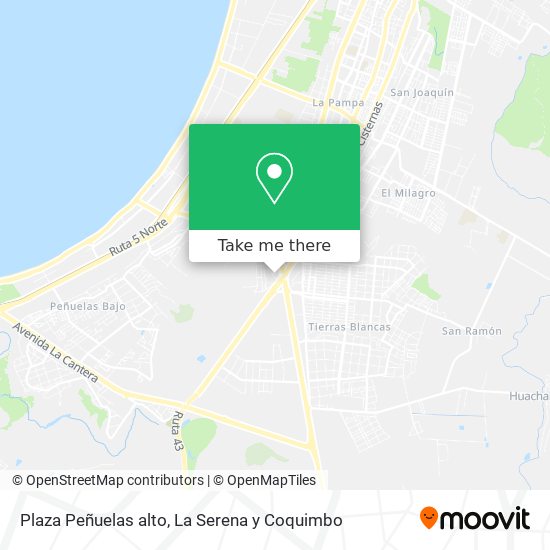 Mapa de Plaza Peñuelas alto