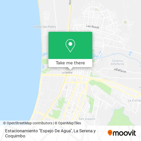 Mapa de Estacionamiento "Espejo De Agua"