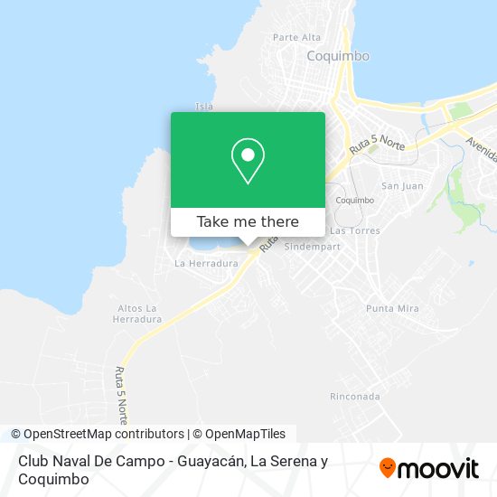 Club Naval De Campo - Guayacán map