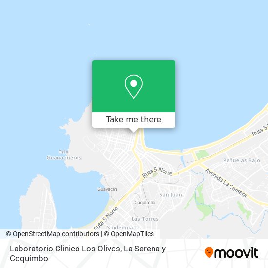 Laboratorio Clinico Los Olivos map