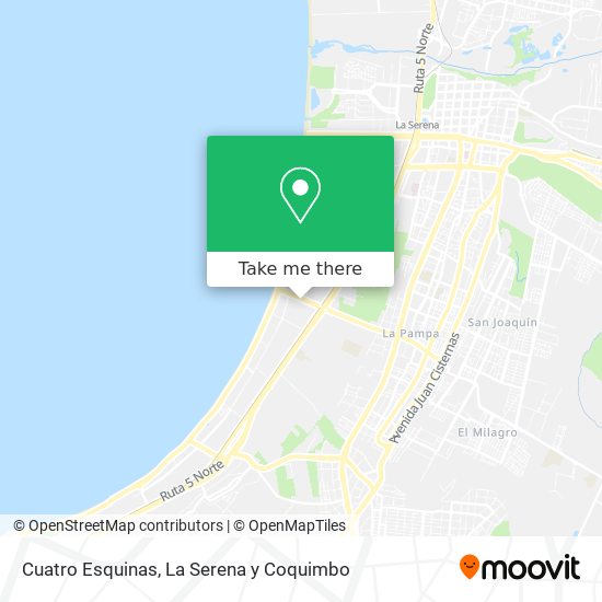 Mapa de Cuatro Esquinas