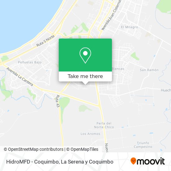 HidroMFD - Coquimbo map
