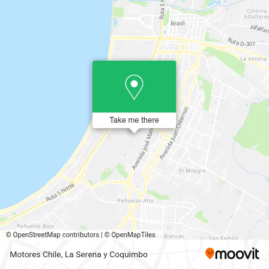 Motores Chile map
