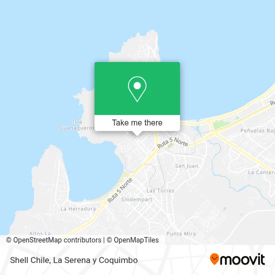 Shell Chile map