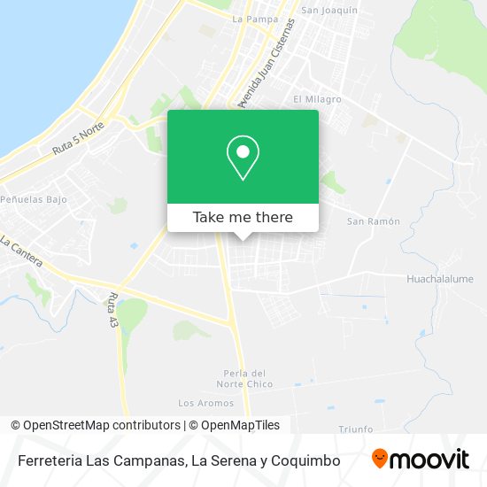 Mapa de Ferreteria Las Campanas