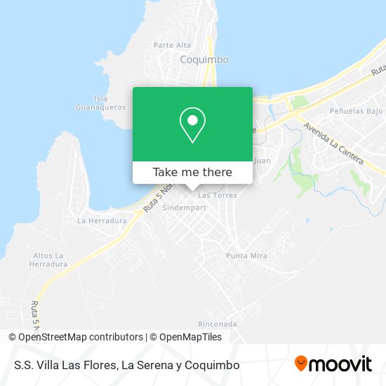 S.S. Villa Las Flores map