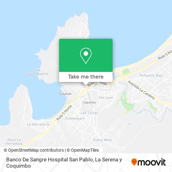 Mapa de Banco De Sangre Hospital San Pablo
