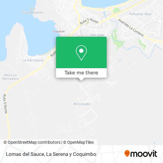 Lomas del Sauce map