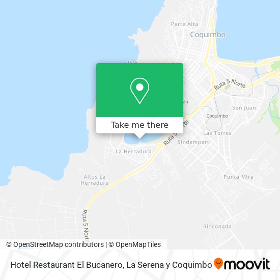 Hotel Restaurant El Bucanero map