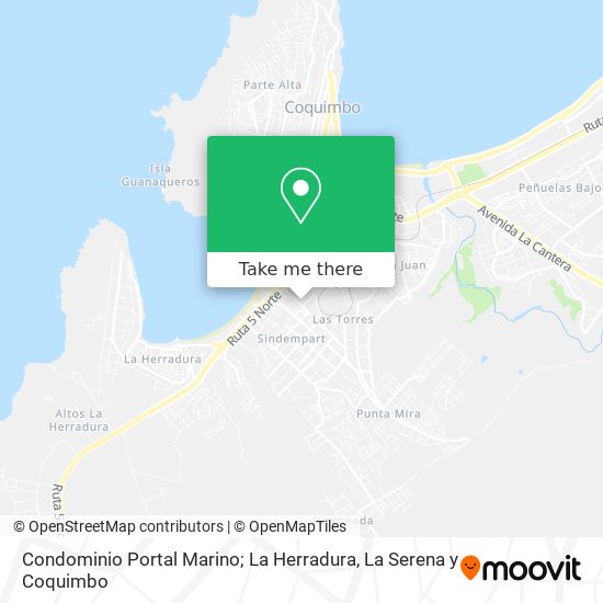 Mapa de Condominio Portal Marino; La Herradura