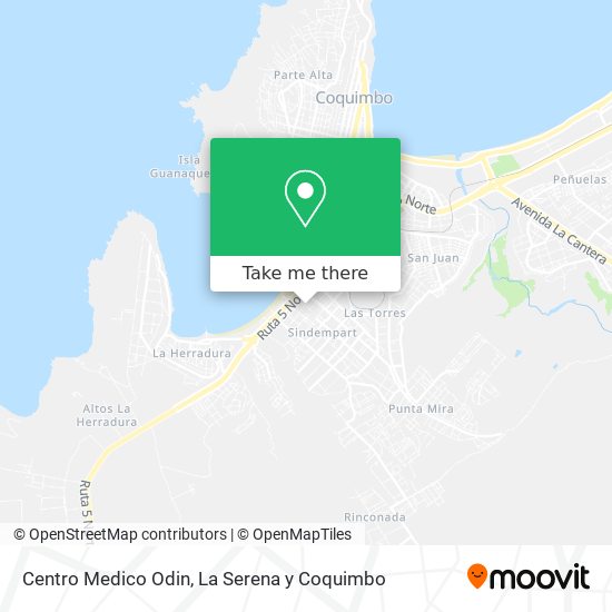 Centro Medico Odin map