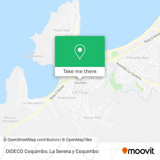 DIDECO Coquimbo map